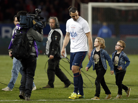 Zlatan Ibrahimović sa sinovima (Foto: EPA)