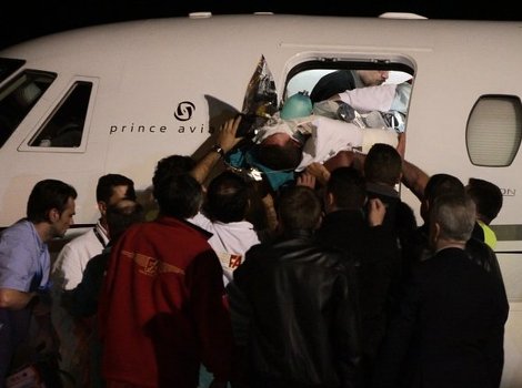 Dječak je sinoć specijalnim avionom prebačen u Italiju (Foto: F. K./Klix.ba)
