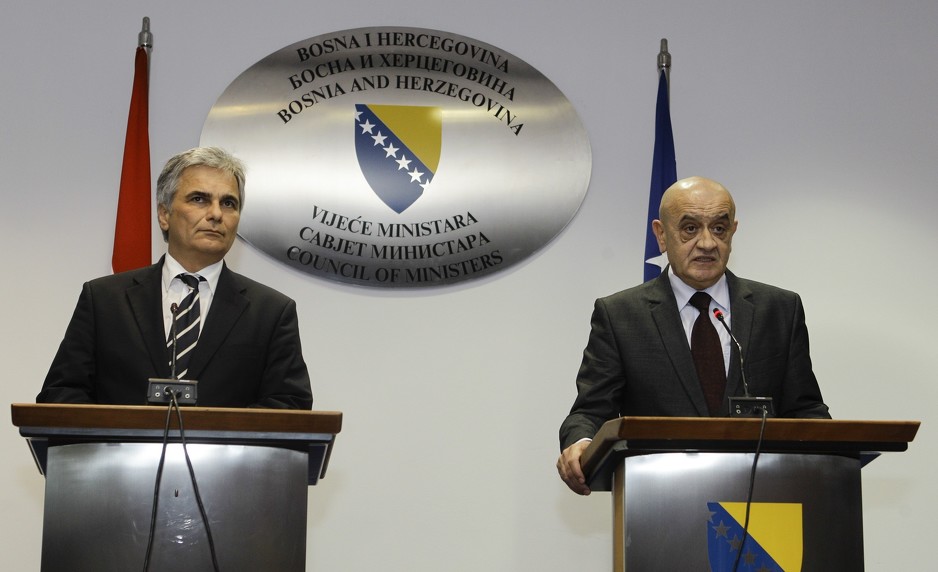 Werner Faymann i Vjekoslav Bevanda (Foto: Anadolija)