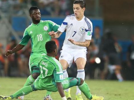 Muhamed Bešić u utakmici protiv Nigerije (Foto: Feđa Krvavac/Klix.ba)