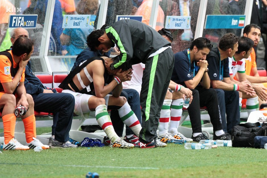 Iranci su bili očajni poslije utakmice (Foto: Feđa Krvavac/Klix.ba)