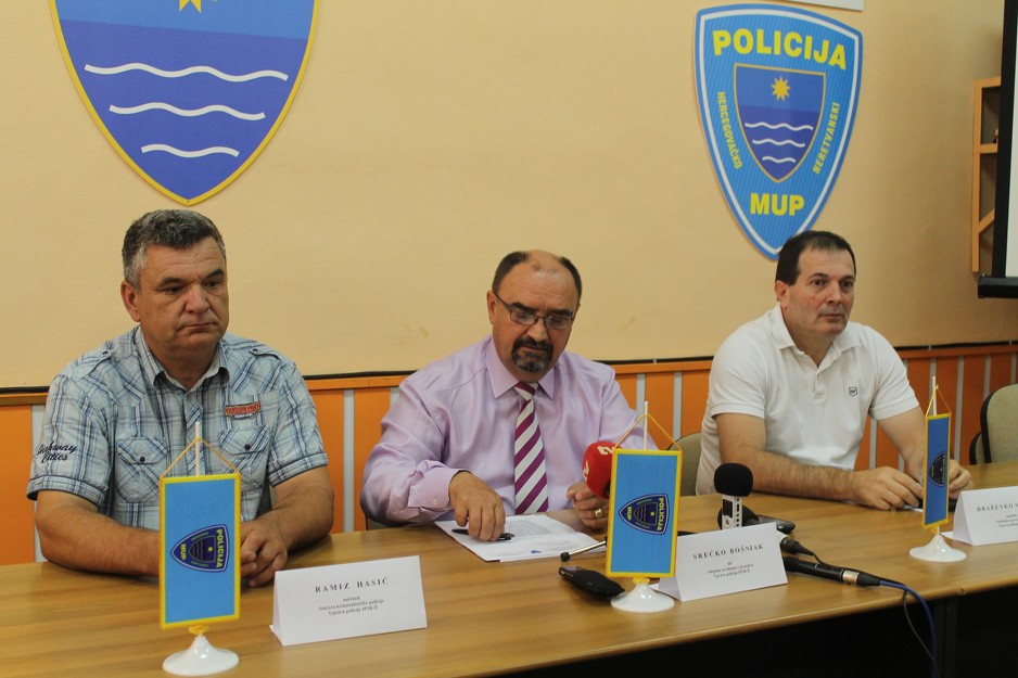 Konferencija za medije u MUP-u HNK (Foto: Anadolija)