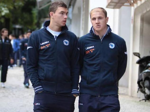 Edin Džeko i Senijad Ibričić (Foto: Arhiv/Klix.ba)