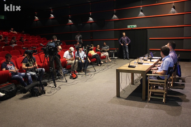 Sa današnje konferencije za medije u Meeting Pointu (Foto: Davorin Sekulić/Klix.ba)