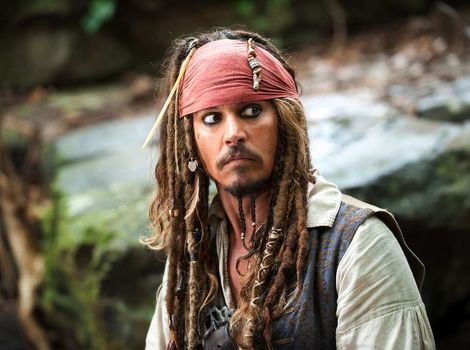 Johnny Depp u ulozi kapetana Jacka Sparrowa