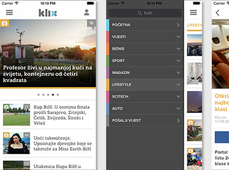 Klix.ba v4.0 aplikacija za iPhone