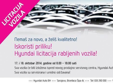 Hyundai Licitacija rabljenih vozila