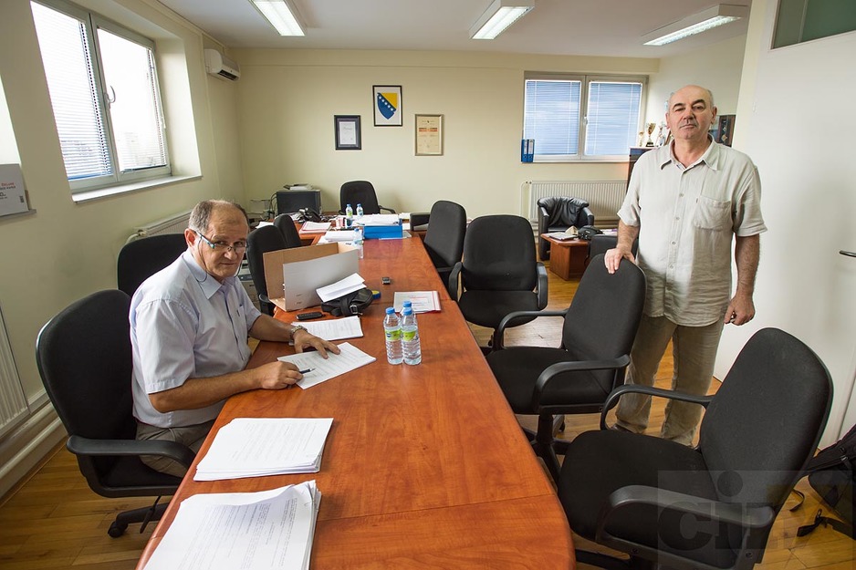 Rukovodioci Zdravstvenog centra u Brčkom Nihad Šibonjić i Dušan Stokić