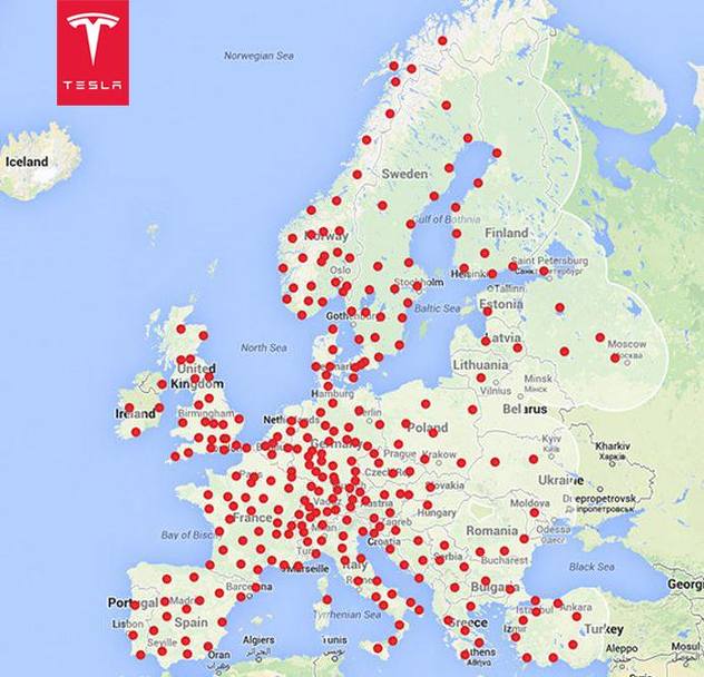 Mapa planiranih punjača