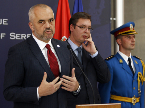 Edi Rama i Aleksandar Vučić (Foto: EPA)