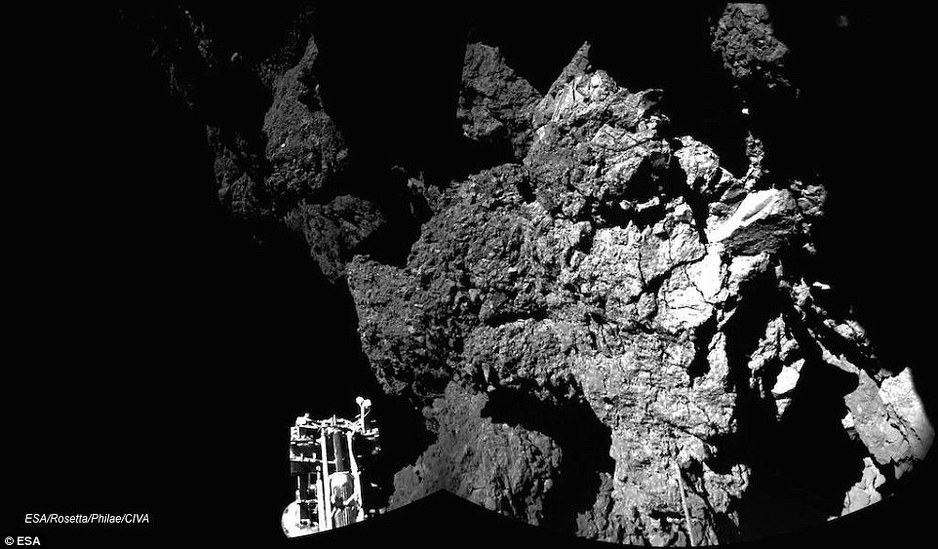 Fotografija sa mjesta slijetanja (Foto: ESA)