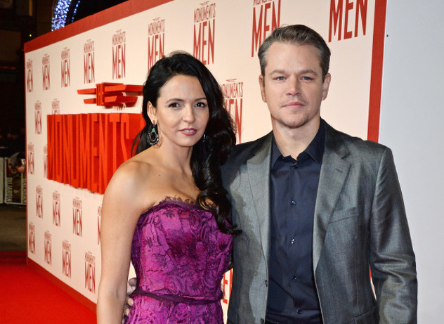 Matt Damon i Luciana Barroso