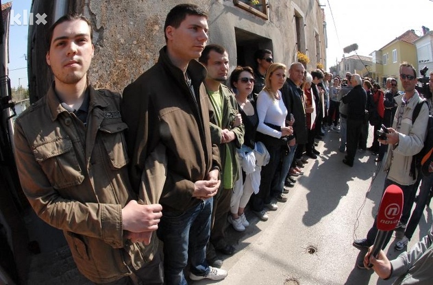 Sinčić tokom jedne od deložacija (Foto: Pixsell)