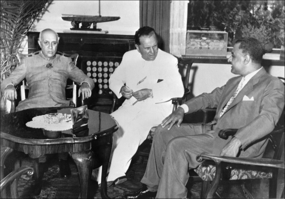 Nehru, Tito i Naser na Brijunima 1956. godine (Foto: AFP)