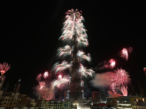 Nova godina u Dubaiju (Foto: AFP)