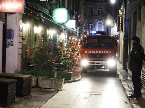 Gorio dimnjak u centru Sarajeva