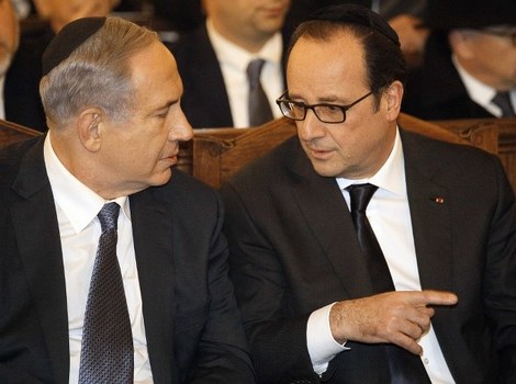 Netanyahu i Hollande (Foto: AFP)