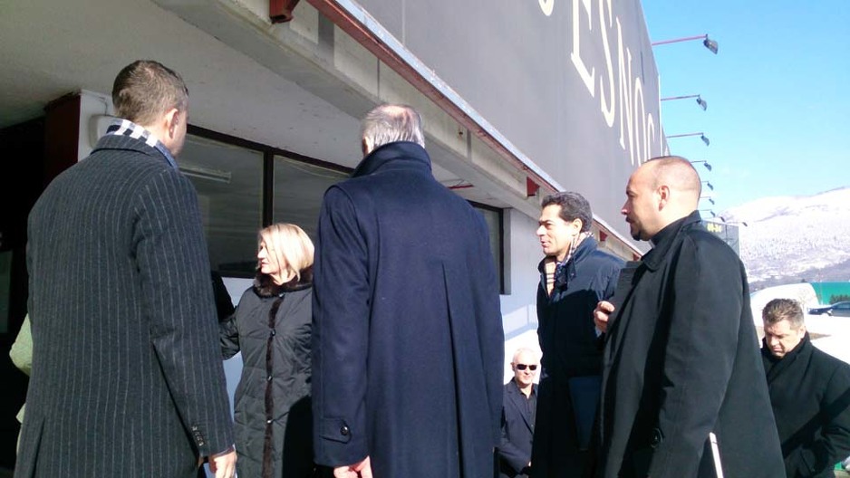 Delegacija Vatikana i Katoličke crkve u BiH predvođena Borjanom Krišto, stigla je u prostorije Olimpijskog stadiona (Foto: NAP)