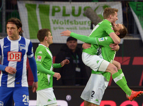 Slavlje fudbalera Wolfsburga (Foto: EPA)