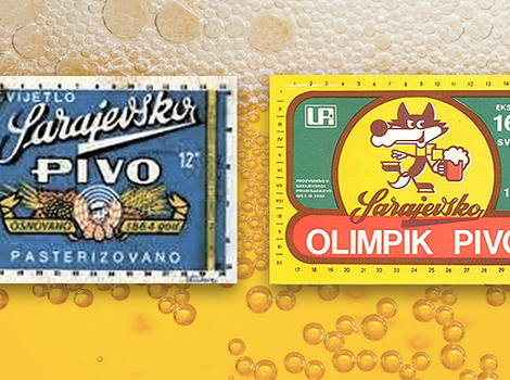 Neke od starih etiketa Sarajevskog piva