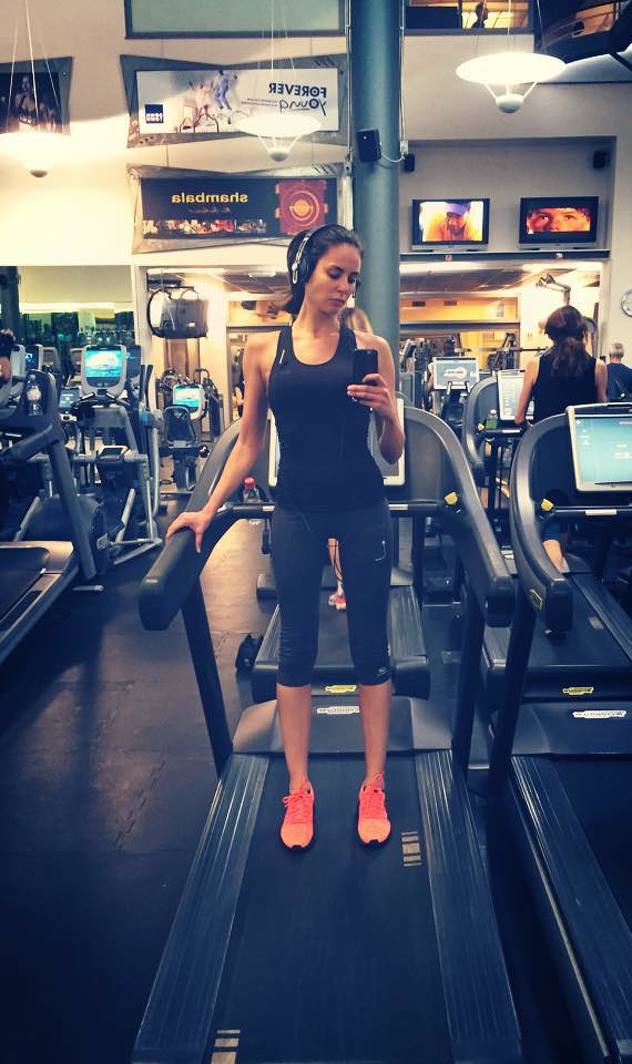 Sarah Čerkez u fitnes centru