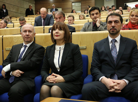Milan Dunović, Malika Mahmutbegović i Marinko Čavara (Foto: Klix.ba)