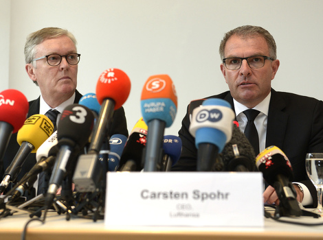 Thomas Winkelmann i Carsten Spohr (Foto: AFP)