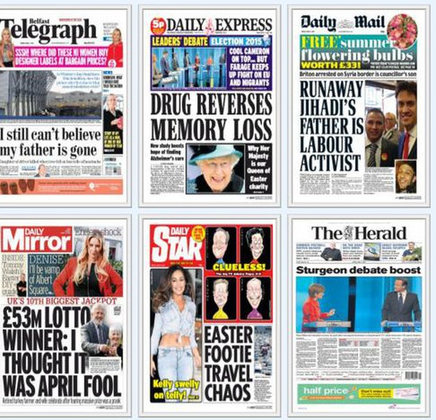 Naslovnice britanskih medija dan nakon napada u Keniji