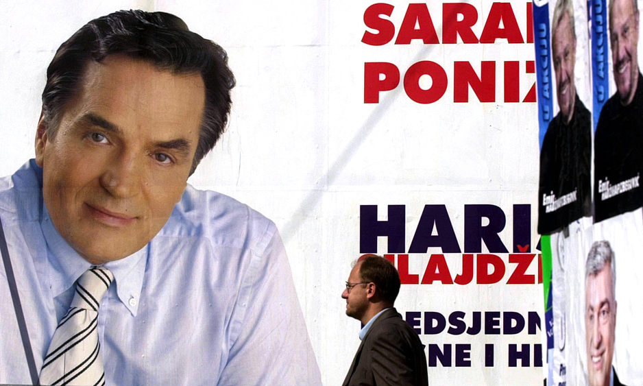 Predizborni plakat Stranke za BiH, izbori 2002. godine (Foto: AFP)