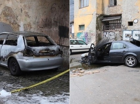 Zapaljeni automobili u Sarajevu (Foto: Arhiv/Klix.ba)