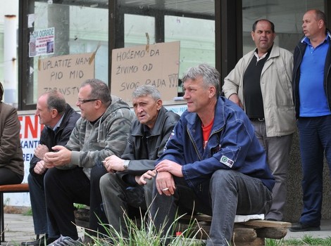 Radnici Unisa neće odustati od svojih zahtjeva (Foto: Nedim Grabovica/Klix.ba)