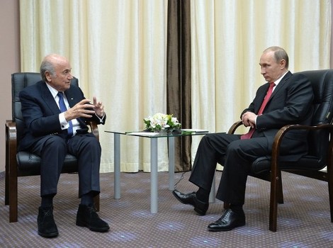 Sepp Blatter i Vladimir Putin (Foto: AFP)