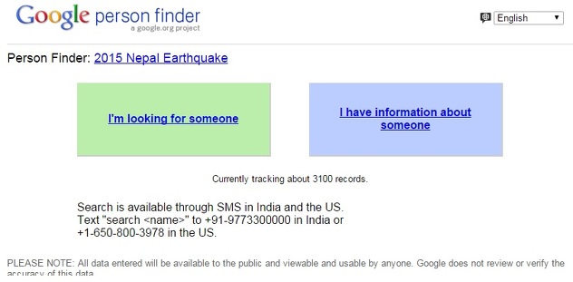Google Person Finder