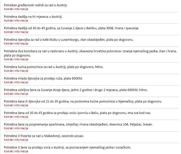 Poslodavci posao nude preko različitih internet stranica
