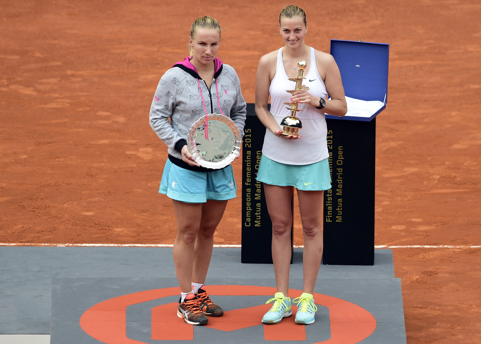 Kuznjecova i Kvitova (Foto: AFP)