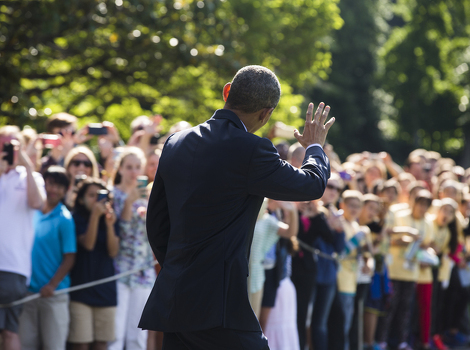 Barack Obama sa studentima (Foto: EPA)