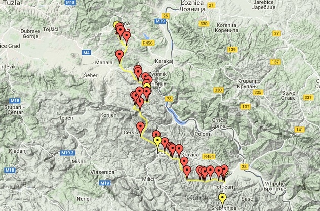 Trasa Marša mira 2015.