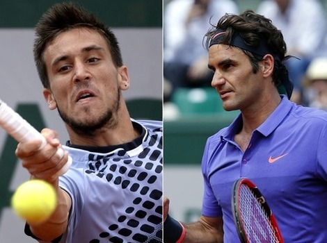 Damir Džumhur i Roger Federer (Foto: EPA)