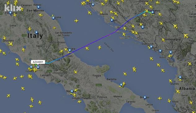 Screenshot FlightRadar24