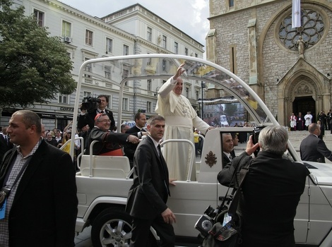 Papa Franjo u Sarajevu (Foto: Klix.ba)