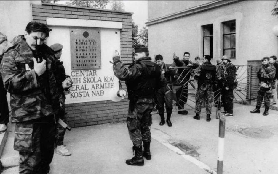 Iseljavanje kasarne Maršal Tito 1992.