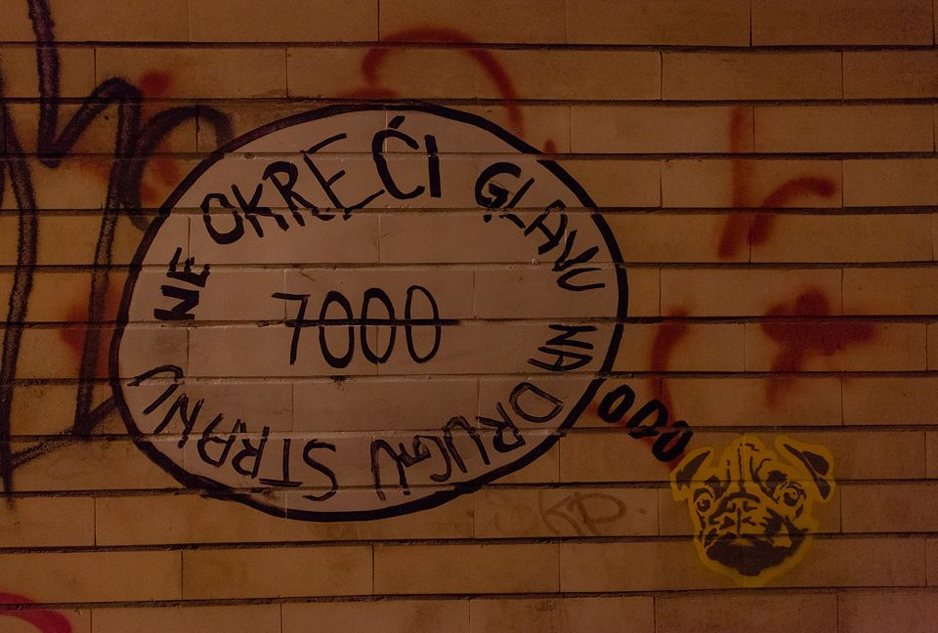 Grafit podrške akciji #sedamhiljada