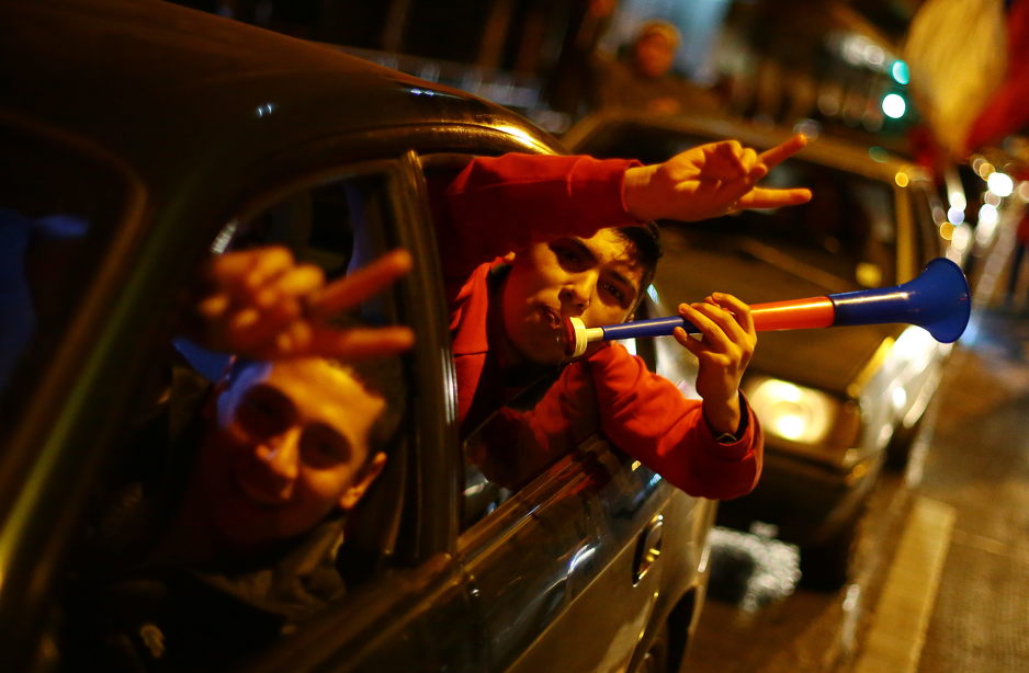 Slavlje navijača Čilea (Foto: EPA)