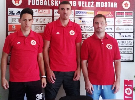 Vidović, Popović i Matić (Foto: fkvelez.ba)