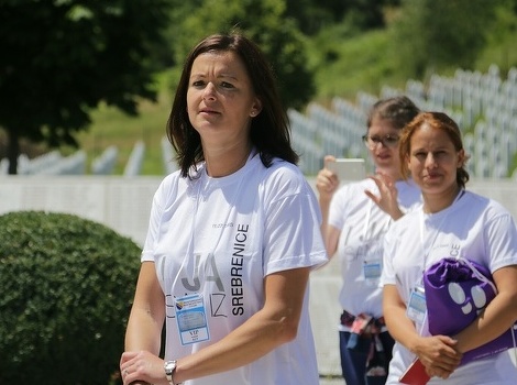 Tanja Fajon u Srebrenici (Foto: Feđa Krvavac/Klix.ba)