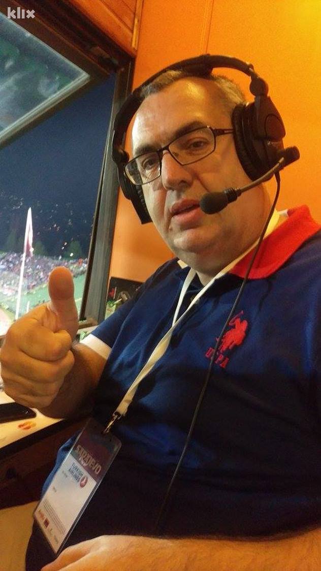Sabahudin Topalbećirević večeras na Koševu (Foto: Klix.ba)