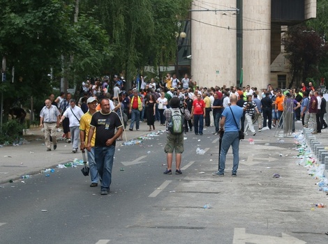 Demonstranti se razilaze (Foto: Davorin Sekulić/Klix.ba)