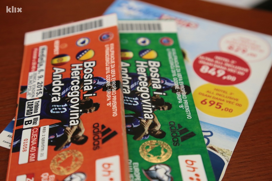 Ulaznice za utakmicu (Foto: Feđa Krvavac/Klix.ba)