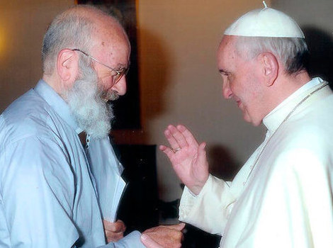 Luciano Ciciareli s papoom Franjom