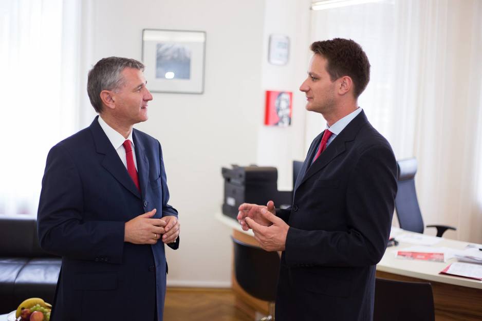 Sekretar Socijaldemokratske partije Georg Niedelmuhlbichler i Ahmed Husagić